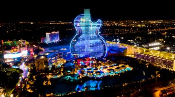 450-Feet Guitar Shaped Casino Hotel Debut