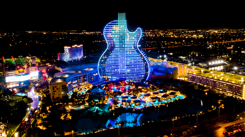 450-Feet Guitar Shaped Casino Hotel Debut