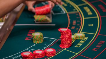 playing baccarat