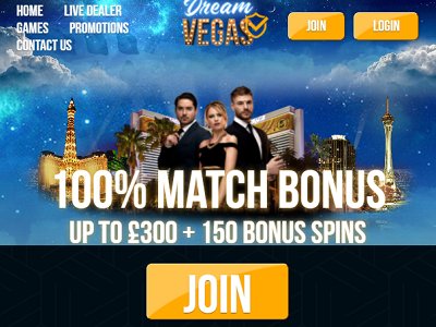 dream vegas casino welcome bonus