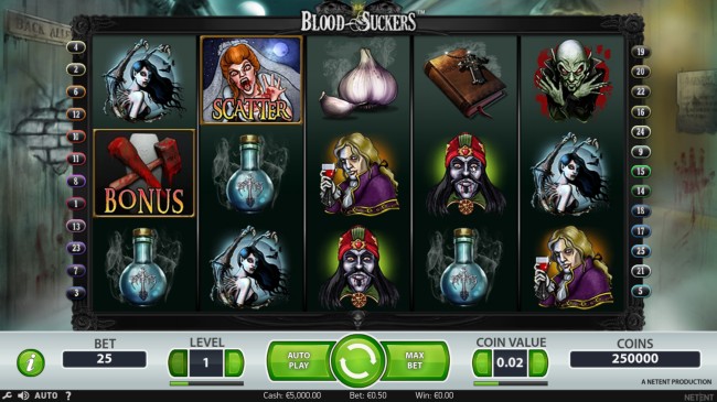 blood suckers slot design
