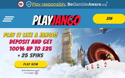 play jango casino welcome bonus