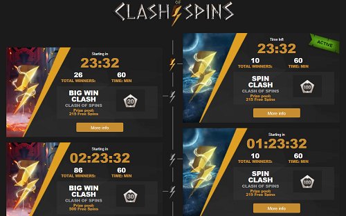 videoslots clash of spins