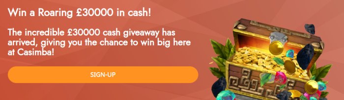 casimba casino big giveaway