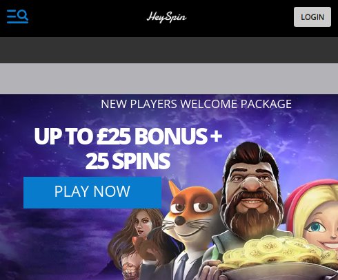heyspin casino welcome bonus