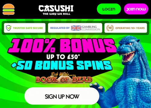 casushi casino welcome bonus