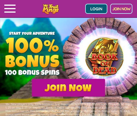 fruitkings casino welcome bonus