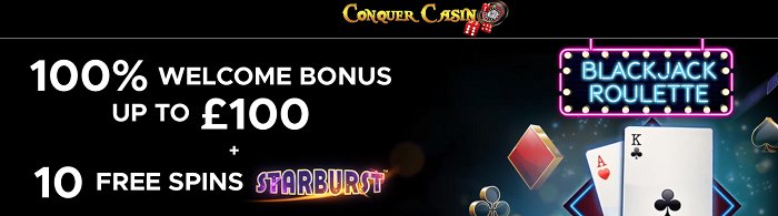 conquer casino welcome offer