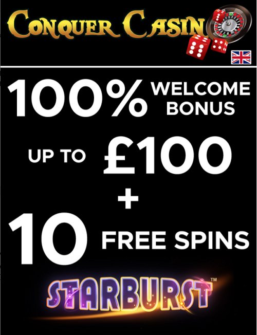 conquer casino welcome bonus