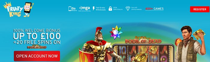 fruity king casino welcome offer