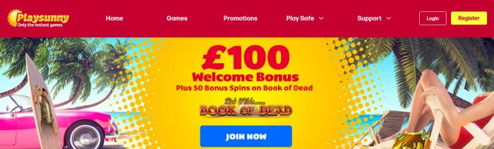 playsunny casino welcome offer