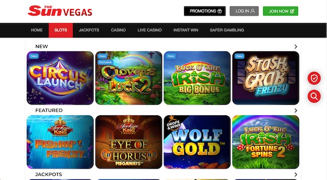 sun vegas casino slots