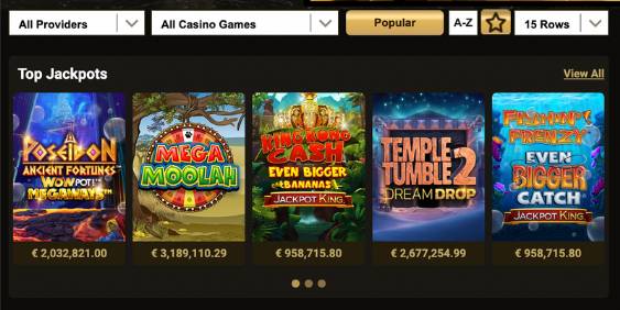 megariches casino games