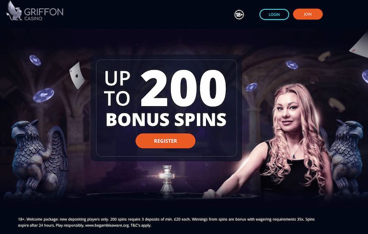 griffon casino welcome bonus uk