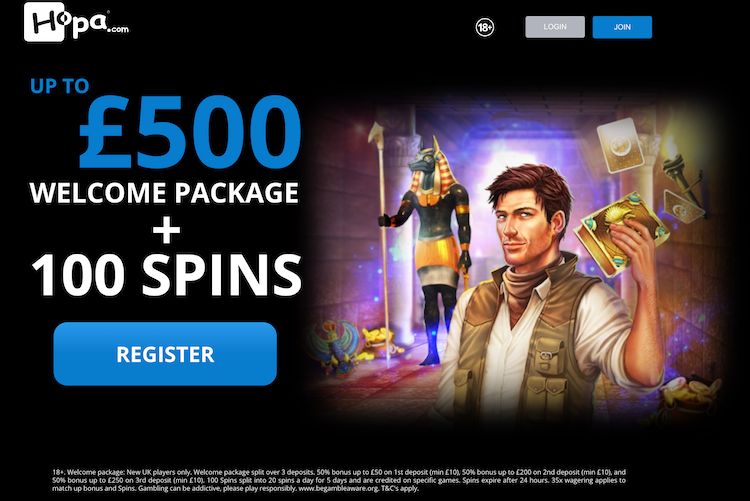 hopa casino welcome bonus uk