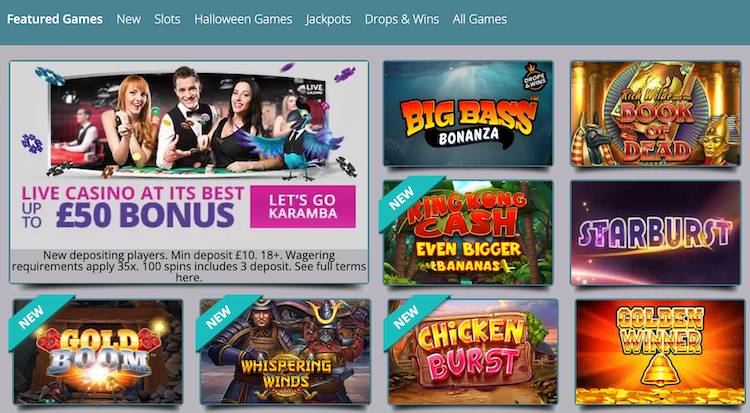 karamba casino games