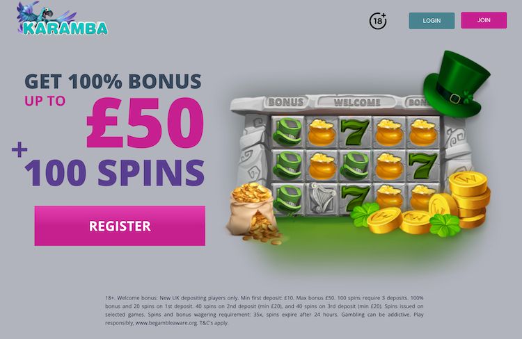 karamba casino welcome bonus uk