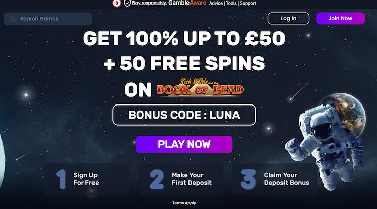 lunacasino welcome bonus uk