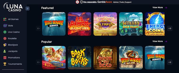 luncasino games