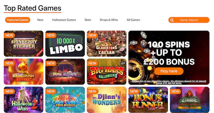 zetbet casino games